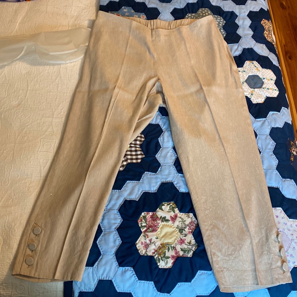 Super-cute J-Jill stretch linen pants